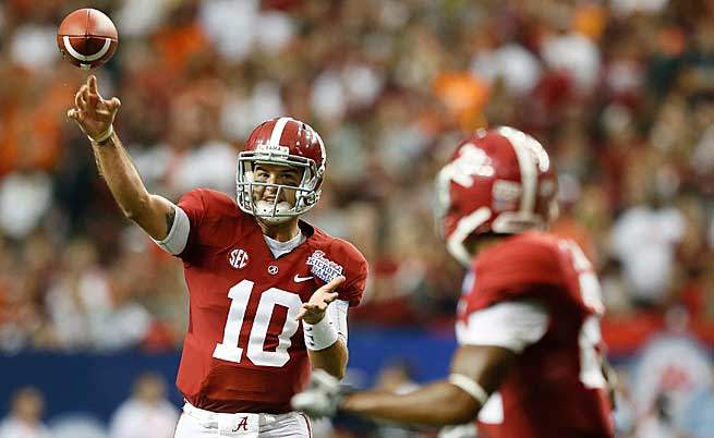 AJ McCarron threw a school-record 30 touchdowns last season in leading 'Bama to back-to-back titles.